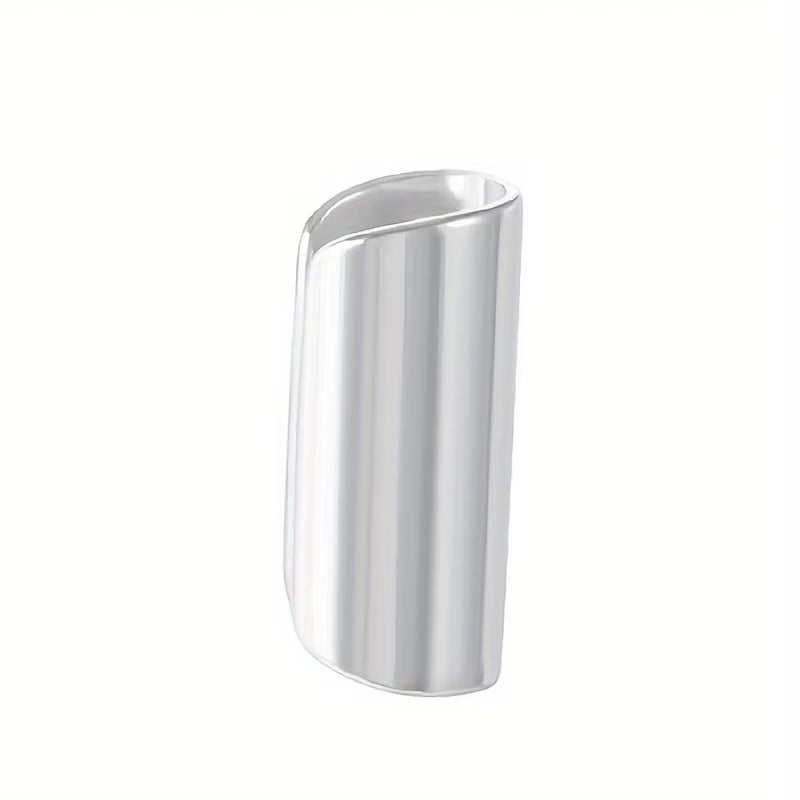 1Pc Simple Long Tube Geometric Stainless Steel Ear Clip for Men Women Non Piercing Ear Cuff Jewelry Fashion Daily Wear Style